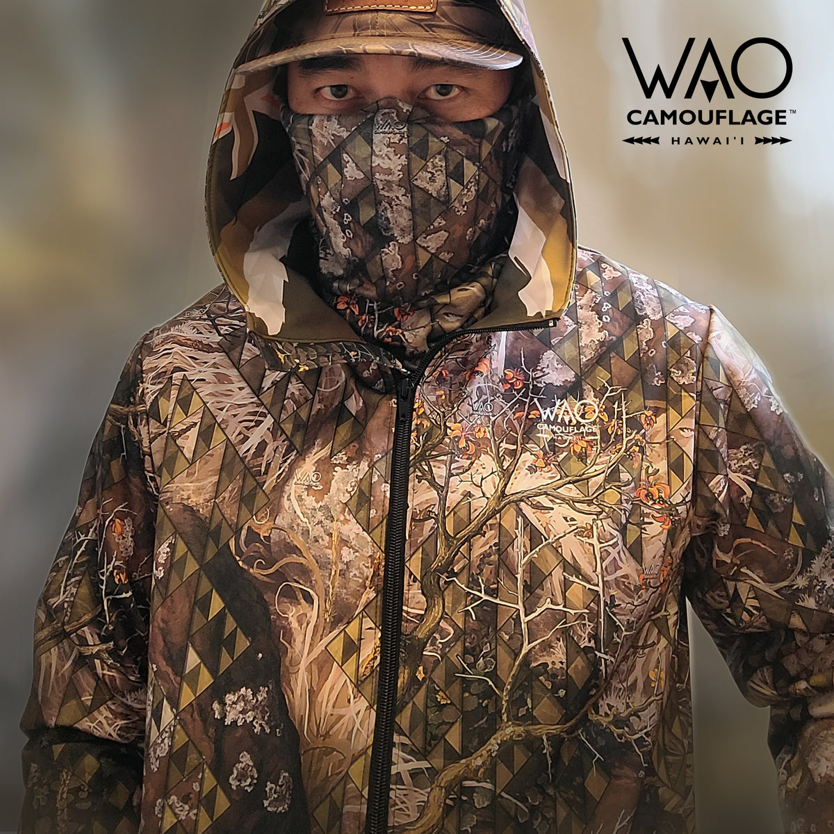 Wao Camouflage™ Longsleeve Shirt in Pa'akea (Limestone) – Wao Camouflage Co.
