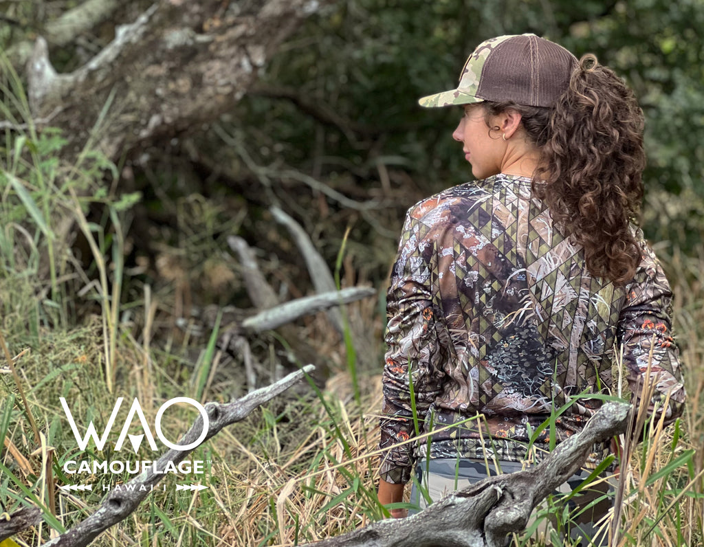 Wao Camouflage™ Longsleeve Shirt in 'Ōma'ohaku (Olivine) – Wao